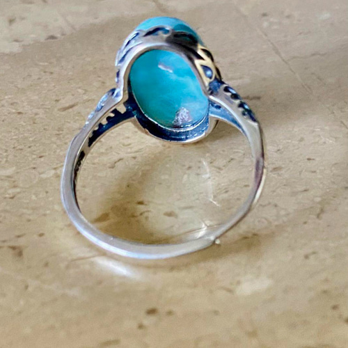 ラリマー　シルバーリング　12号 MARIHA】 ラリマー シルバーリング 12号