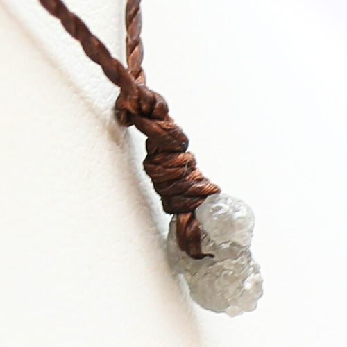 【お1人様1点限り】 鑑別済 ダイヤモンド ネックレス beads297 トップ ビーズ 原石 ネックレス・ペンダント