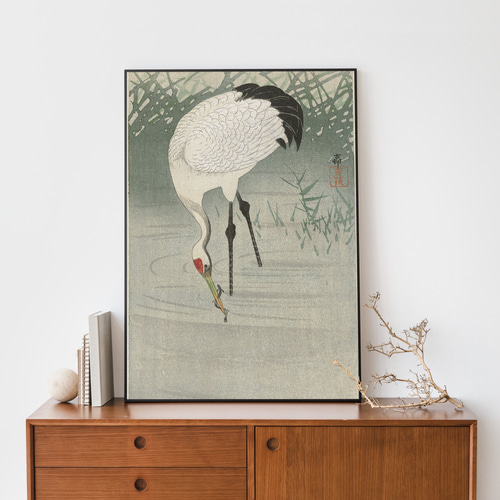 日本画和置物絵アンティークレトロ