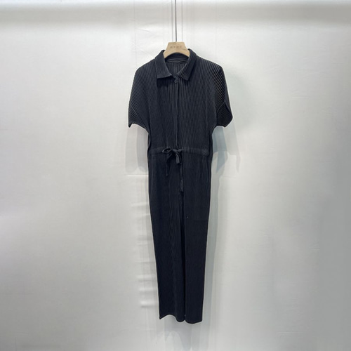 つなぎ 夏 レディース 半袖 オールインワン コンビネゾン vネック