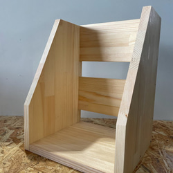 ハンドメイドの棚 Spectrum Vintage Wall Mount 5-Hook Wood Shelf in Industrial