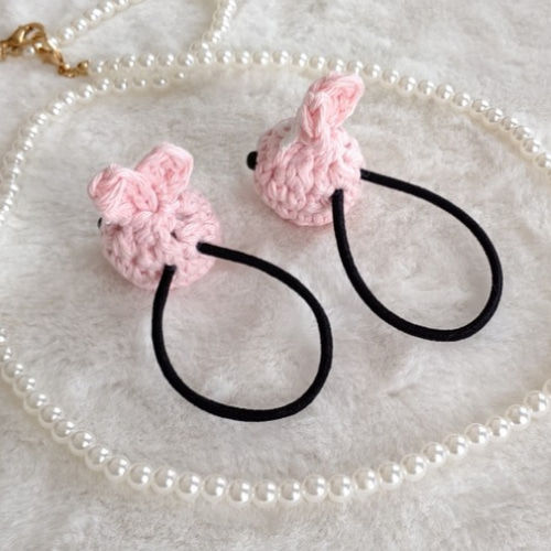 あみぐるみヘアゴム♡ハンドメイド 編みぐるみ♡動物さん達のヘアゴム - ハンドメイド雑貨CROCHET