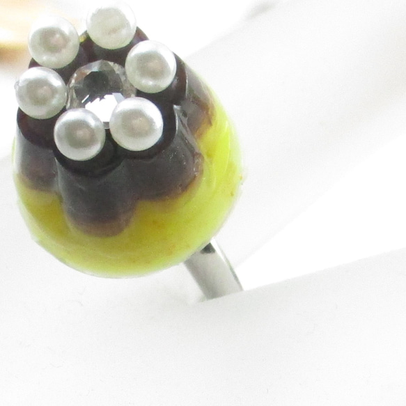 今日一日の「お疲れ様」を、自分にしてあげたいから、クォーツを開けてプリンを食べよう♪(創作リング)SR875 3枚目の画像