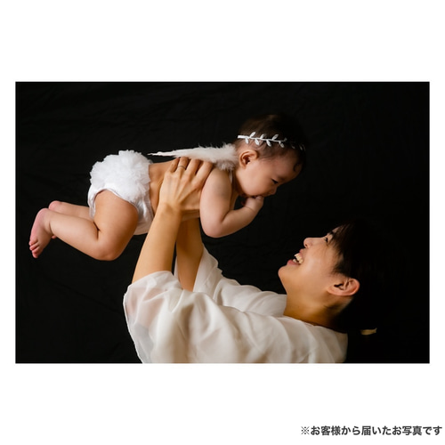 チュールブルマ&天使の羽根セット♪ニューボーンフォト ハーフ