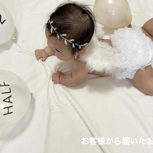 チュールブルマ&天使の羽根セット♪ニューボーンフォト ハーフ