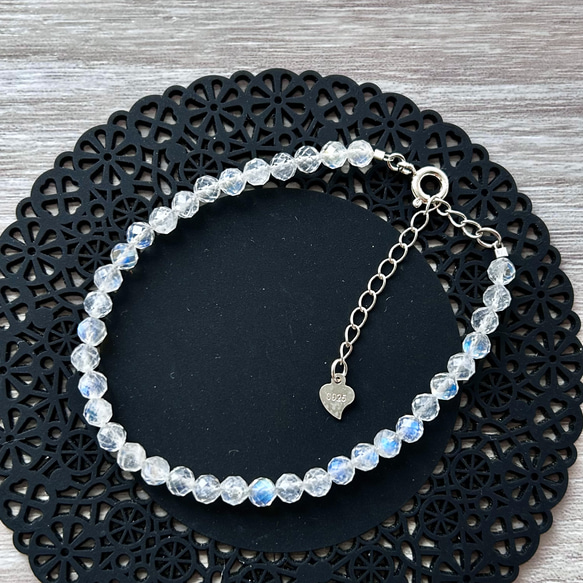 ホワイトラブラドライト（レインボームーンストーン) silver925 天然石  