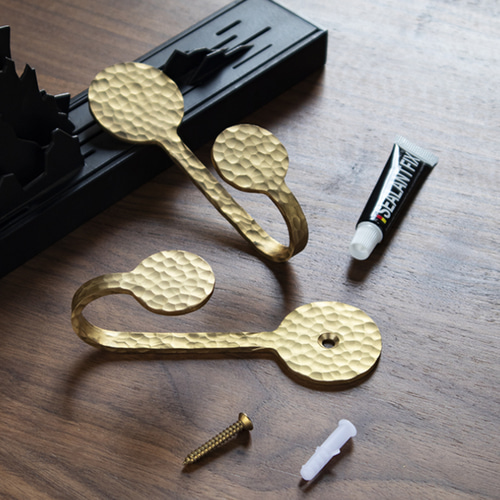 真鍮製フック、純銅製の衣類フック、リビング、玄関、キッチン用