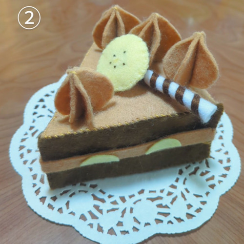 フェルト ケーキアソートセット（全6種） おもちゃ・人形 紫