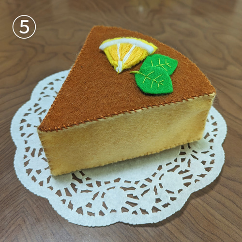 フェルト ケーキアソートセット（全6種） おもちゃ・人形 紫