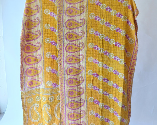 翌日発送】No.827 ヴィンテージキルト カンタキルト マルチカバー