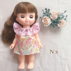 26cmドール用 5パターン フリルワンピース ヘアバンドなし ソラン