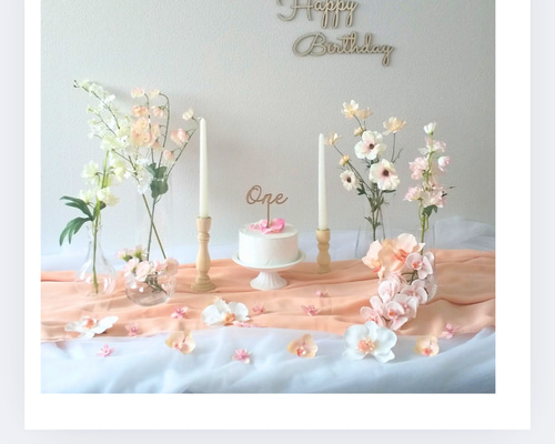 ピンク＊おうちスタジオ レンタル セット 誕生日 ハーフバースデー