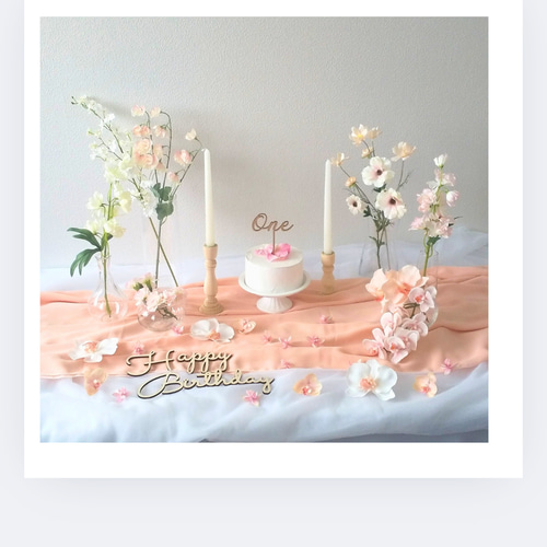 ピンク＊おうちスタジオ レンタル セット 誕生日 ハーフバースデー