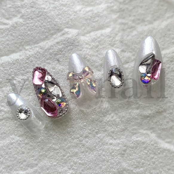 ネイルチップ ストーン キラキラ 韓国 シンプル オーダーネイル ネイルオーダー ネイルチップ ストーン キラキラ 韓国 シンプル オーダーネイル ネイル