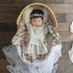 モリス柄 キッズ着物＆リバーシブル被布 七五三 3歳 男の子 浴衣 85