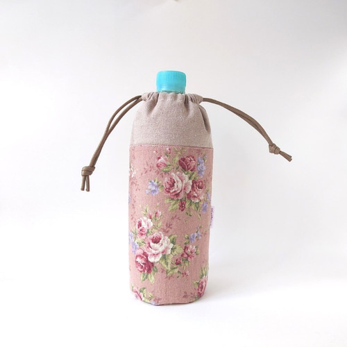 560  ペットボトルカバー　保温・保冷　   フラワー　ピンク 560 ペットボトルカバー 保温・保冷 フラワー ピンク 560 ペットボトル