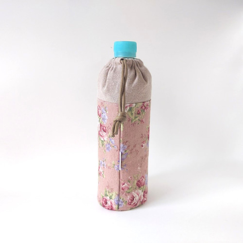 ひやっ！ほかっ丸底 ペットボトルカバー 薔薇くすみピンク 温かく