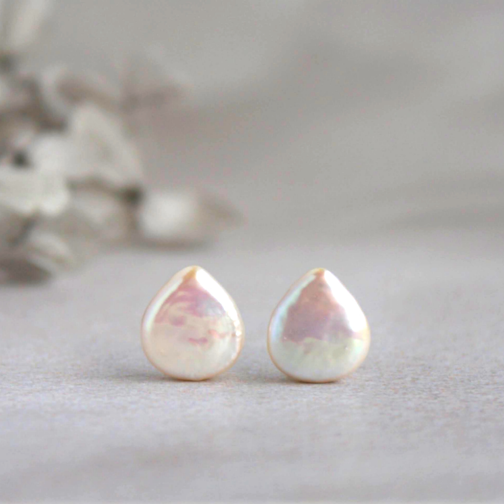 ティアドロップ♡淡水パールのピアスorイヤリング