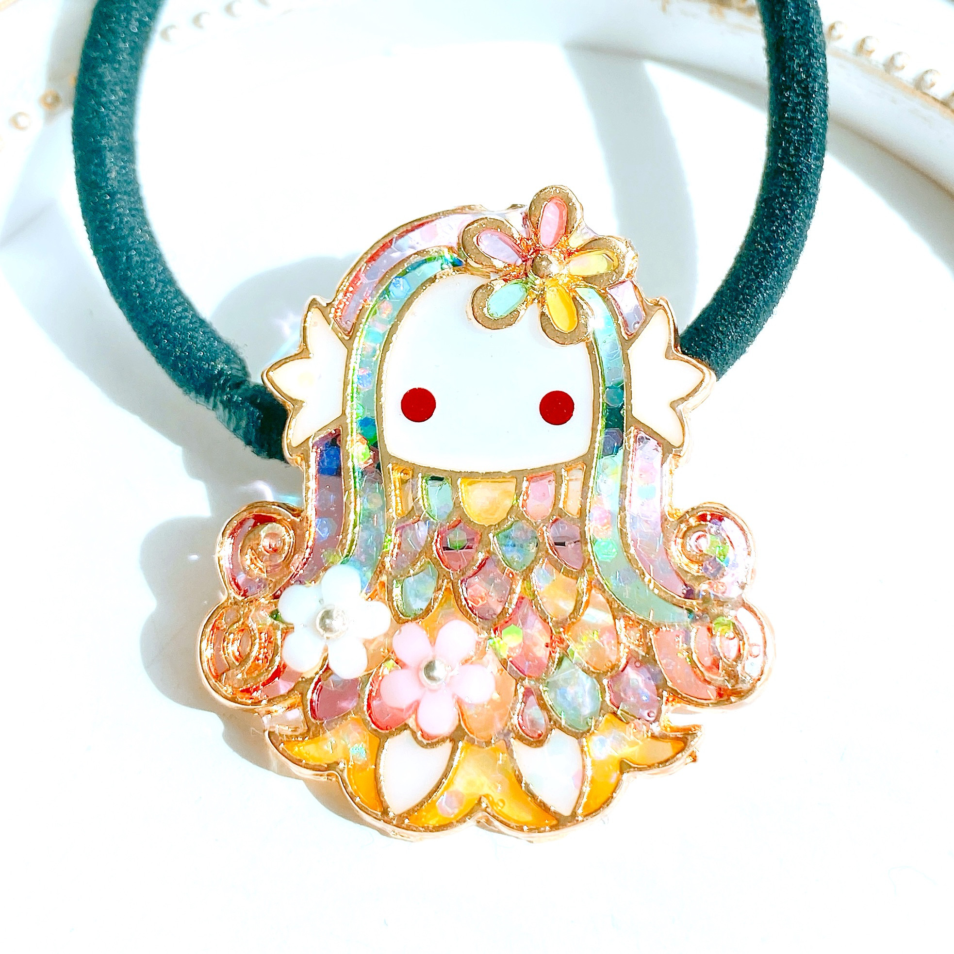 【メーカー直売】 レジンヘアゴム 大人しく ♡くーちゃんさま♡ ヘアゴム