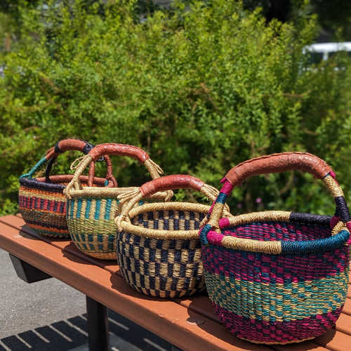 在庫セール❤️ボルガバスケット グリーン かごバッグ フルーツ