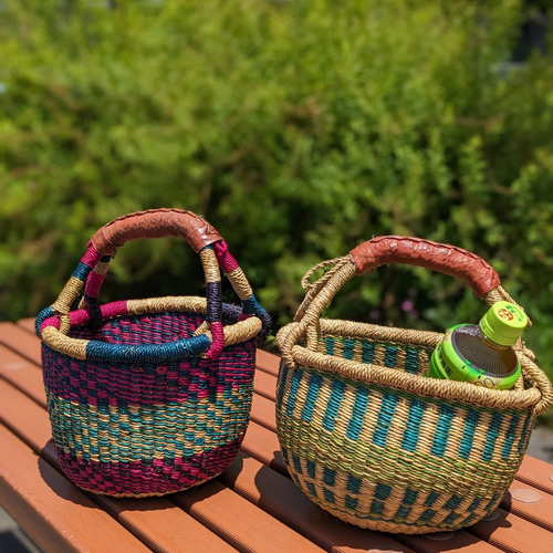 【新品】biga カゴバッグ ボルガバスケットショルダーバッグ 在庫セール❤️ボルガバスケット グリーン かごバッグ フルーツ