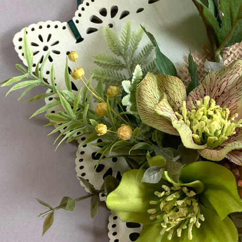 ミントグリーンsquare plate アートフラワー folia91 通販