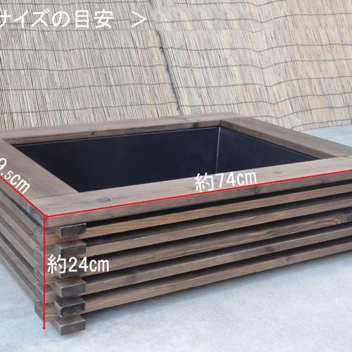 ビオトープ 40L トロ舟&木枠セット メダカ&金魚飼育用 ハウス ビオトープ 40L トロ舟&木枠セット メダカ&金魚飼育用 ハウス