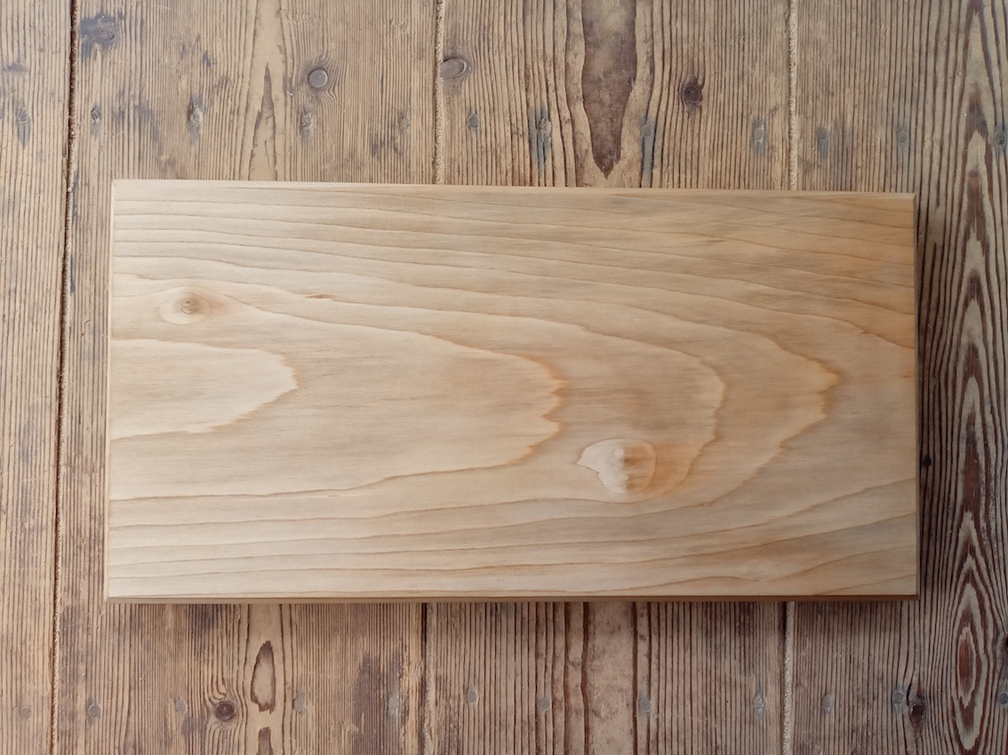 【木製看板製作】 桂 21cm×40.5cm 厚み2.6cm / 一枚板看板