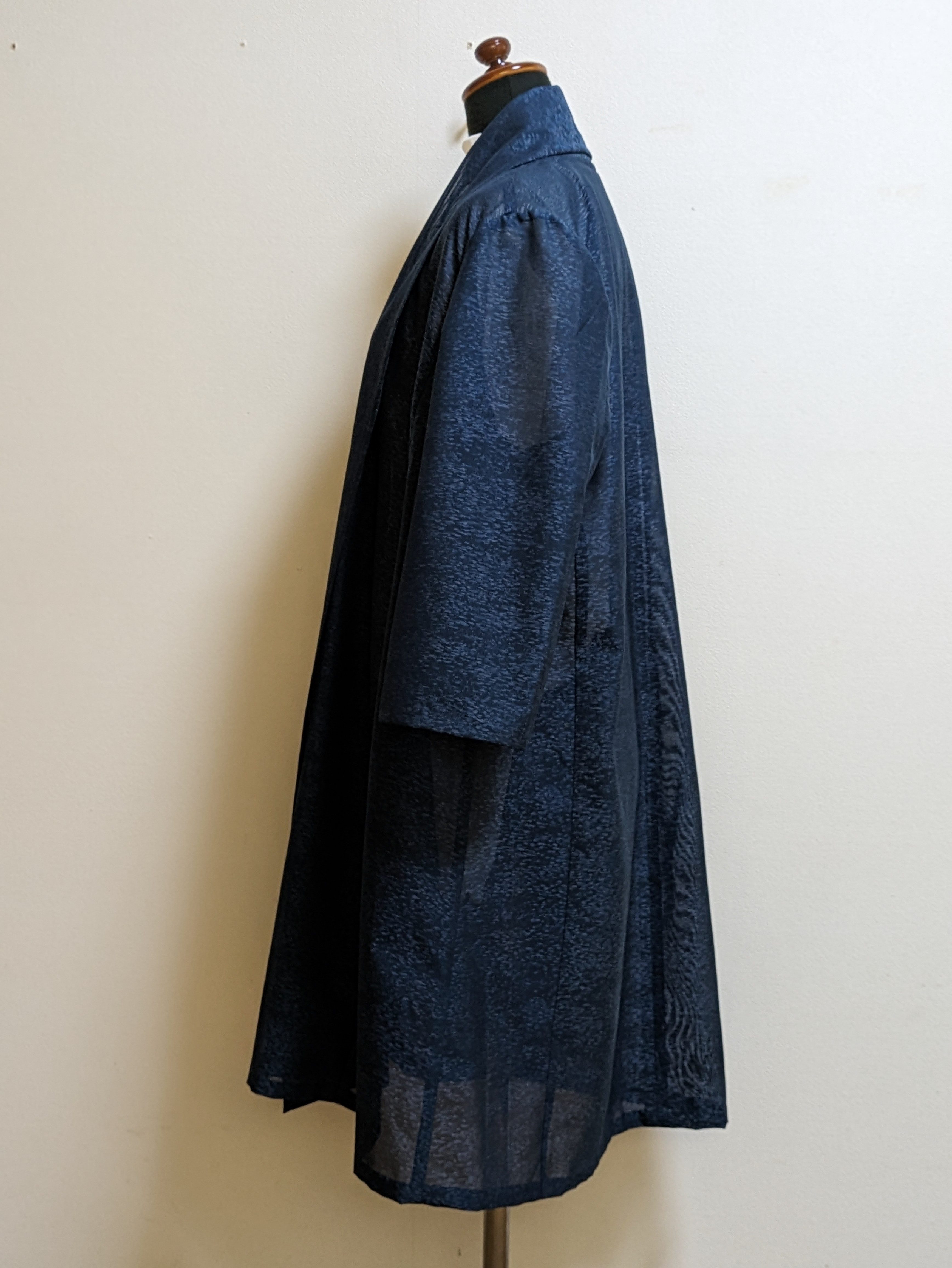 SOLD　着物リメイク　フレアーコート　単衣紗　M〜L
