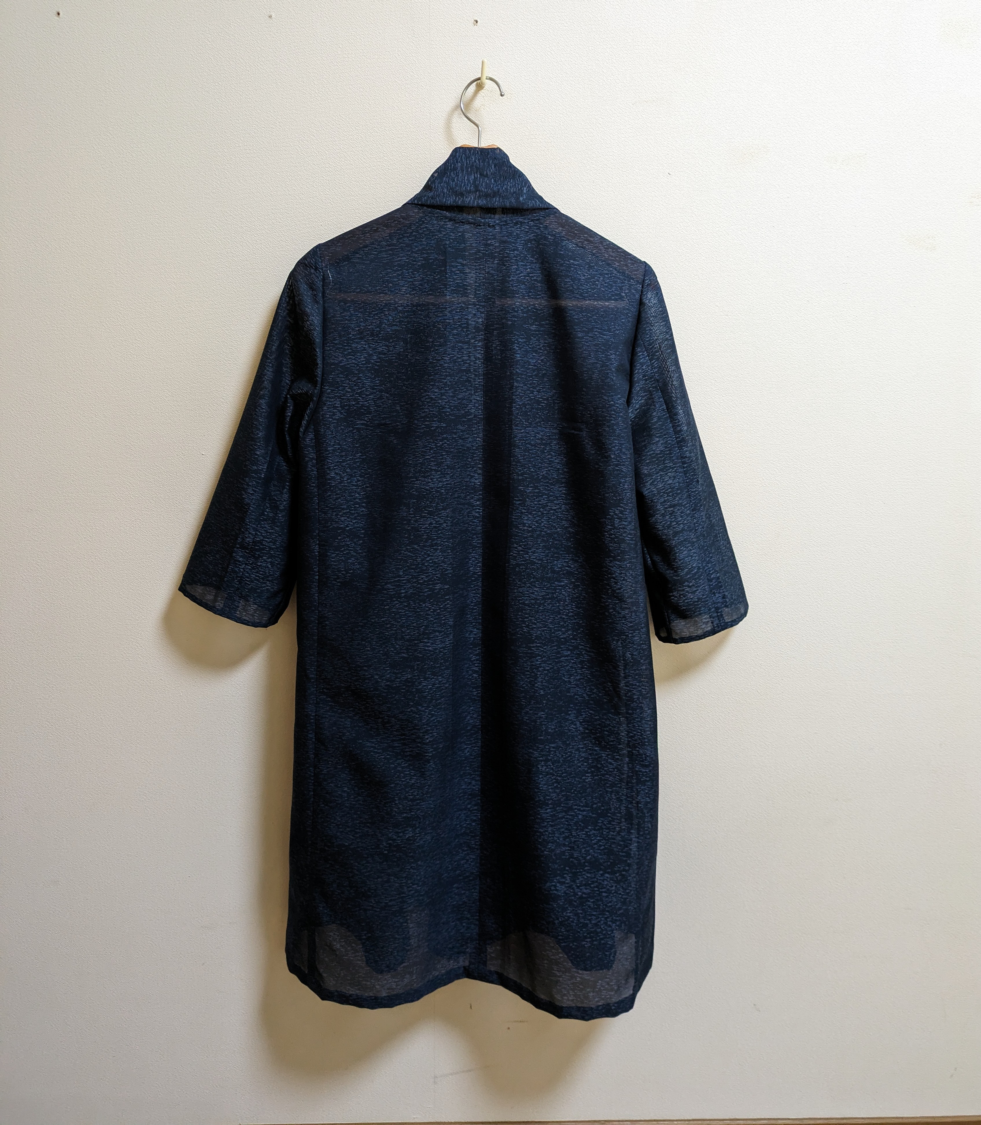 SOLD　着物リメイク　フレアーコート　単衣紗　M〜L