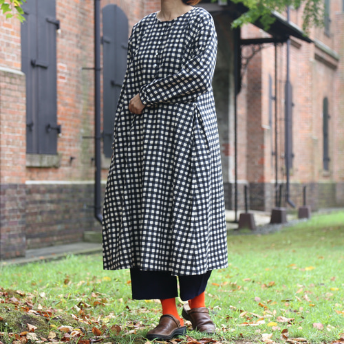 ファーマーズワンピース（ギンガムチェック） ワンピース 絲佳 通販