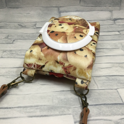 持ち手付き　シルコット用ウェットティッシュポーチ　ティディベア 1点のみ 持ち手付き シルコット用ウェットティッシュポーチ