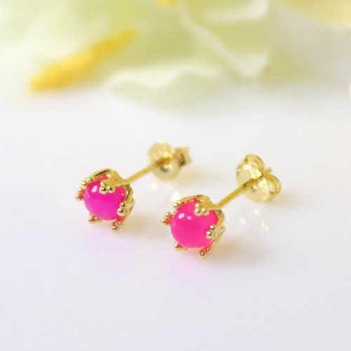 ピンクカルセドニーセイルカット14kgfチャームG-258