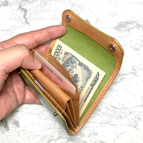 本革 小さい財布 ルガド ミニ財布 栃木レザー コンパクト財布 手縫い