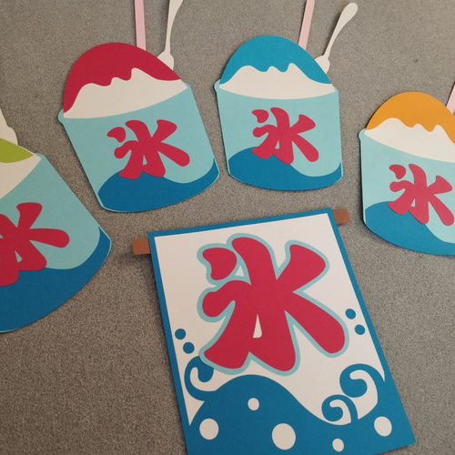 【オーダー用】 5種のおめんと旗セット カッティングダ夏祭り オーダー用】 5種のおめんと旗セット カッティングダ夏祭り ◇オーダー用