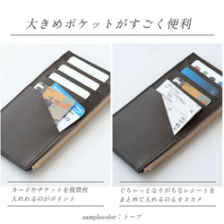 フラグメントケース 本革 薄い サフィアーノレザー スマート財布 カードケース ミニ財布 コインケース インナー 6枚目の画像