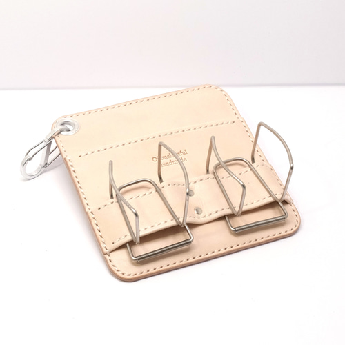 本革 パーク・グラウンドゴルフポーチver4(薄型) ヌメ革ナチュラル  