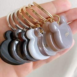 【名入れ/言葉入れ無料】全6色　ベア　熊　キーホルダー/チャーム/推し活/席札/名入れキーホルダー 13枚目の画像