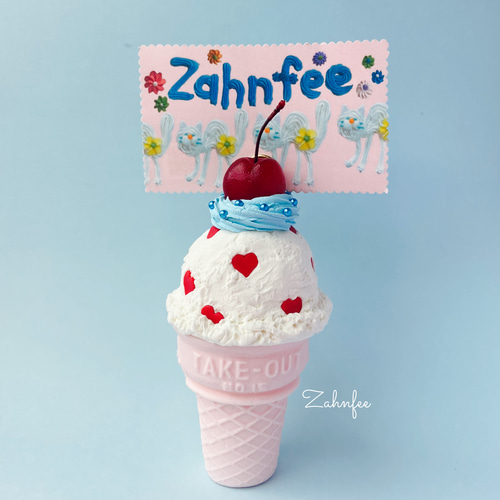 SALE】ハートバニラアイスの小物入れ/メモスタンド その他インテリア