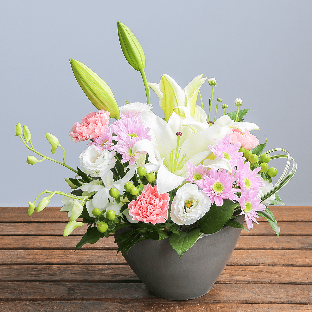 お供え花・仏花】アレンジメント「プレシャス・メモリー ピンク