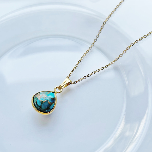 【人気セット❗️】ターコイズカラーネックレスセット 夏アクセサリー ビーズネックレス 看板作品 3枚目の画像