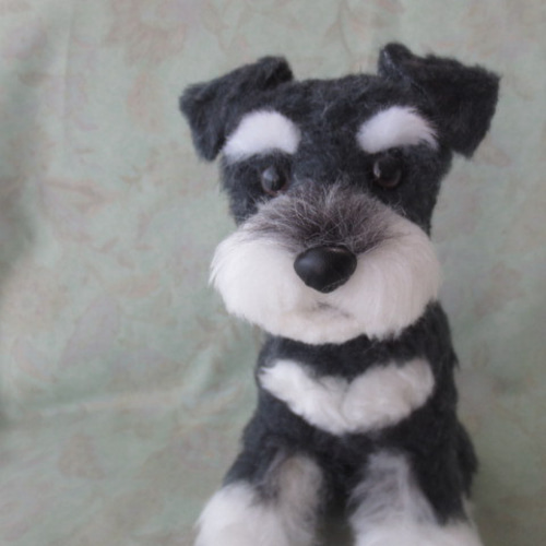 ミニチュアシュナウザー ソルト＆ペッパー ぬいぐるみ ゆめの 通販