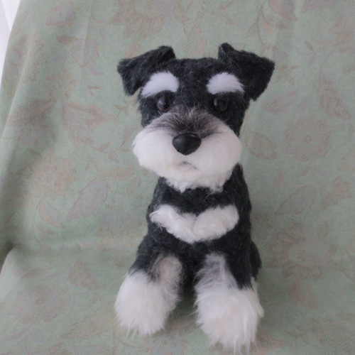 ミニチュアシュナウザー ソルト＆ペッパー ぬいぐるみ ゆめの 通販