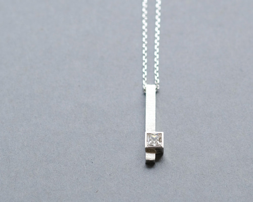 M.U.L. スクエアシルバーネックレス(新品未使用) S925 スクエア 四角 ネックレス [fhns027-silver] | ブランド