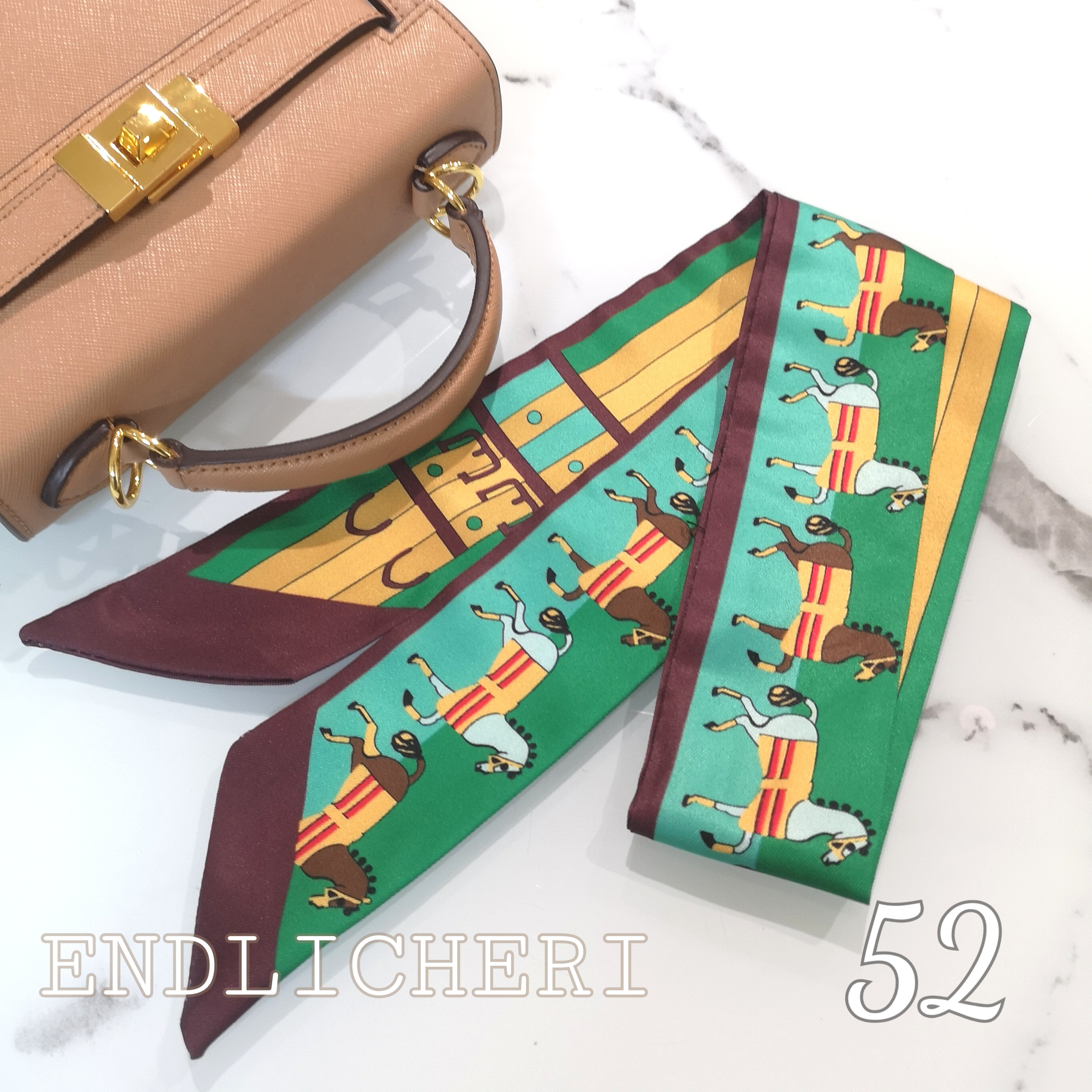 【SALE 】リボンスカーフ　バッグスカーフ　バッグチャーム25枚×2 リボンスカーフ バッグスカーフ バッグチャーム 52 スカーフ