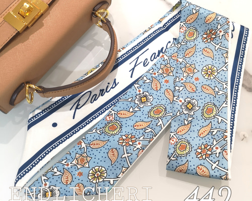 【SALE 】リボンスカーフ　バッグスカーフ　バッグチャーム25枚×2 SALE 】リボンスカーフ バッグスカーフ バッグチャーム25枚×2