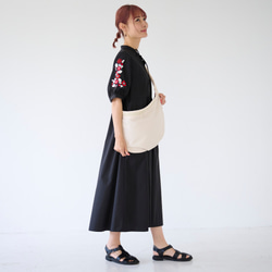 ﾓﾘﾉｶﾞｯｺｳ シワになりにくい エスニック刺繍ワンピースドレス(ブラック)｜mg-op18-bk 12枚目の画像