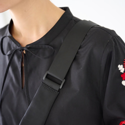 ﾓﾘﾉｶﾞｯｺｳ シワになりにくい エスニック刺繍ワンピースドレス(ブラック)｜mg-op18-bk 19枚目の画像