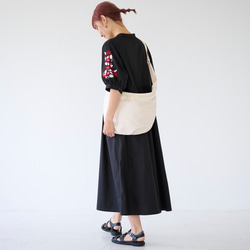 ﾓﾘﾉｶﾞｯｺｳ シワになりにくい エスニック刺繍ワンピースドレス(ブラック)｜mg-op18-bk 20枚目の画像