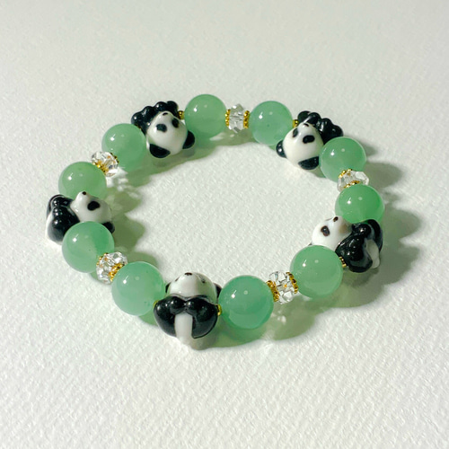 パンダフル パンダブレスレット ブレスレット 馬の助猫玉屋分室 通販